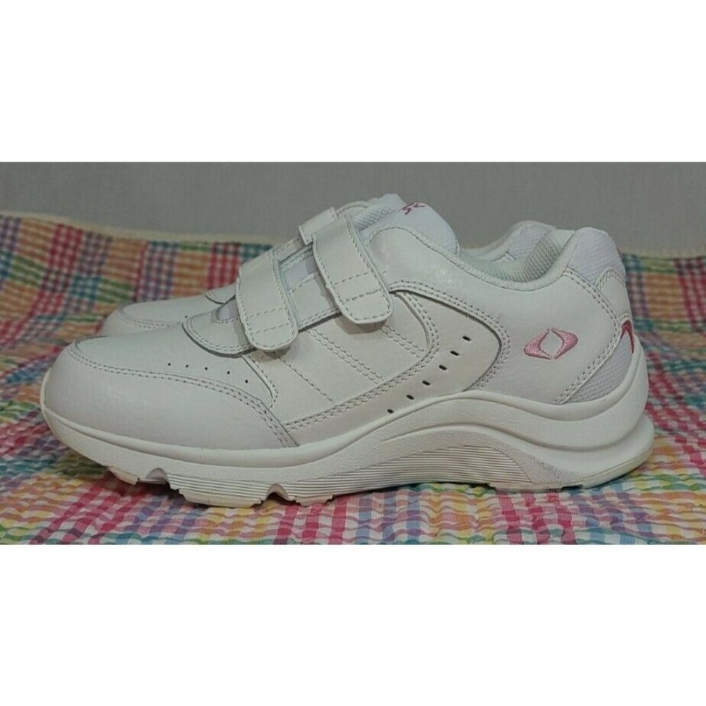 Womens APEX Walking Shoe Hook & Loop Sz 6.5 Wide W
